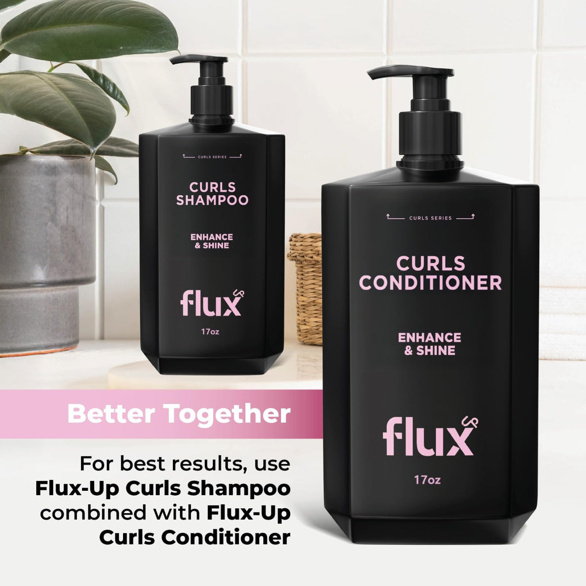 Curly Hair Shampoo & Conditioner Set Sulfate-Free 8 fl oz Z2944