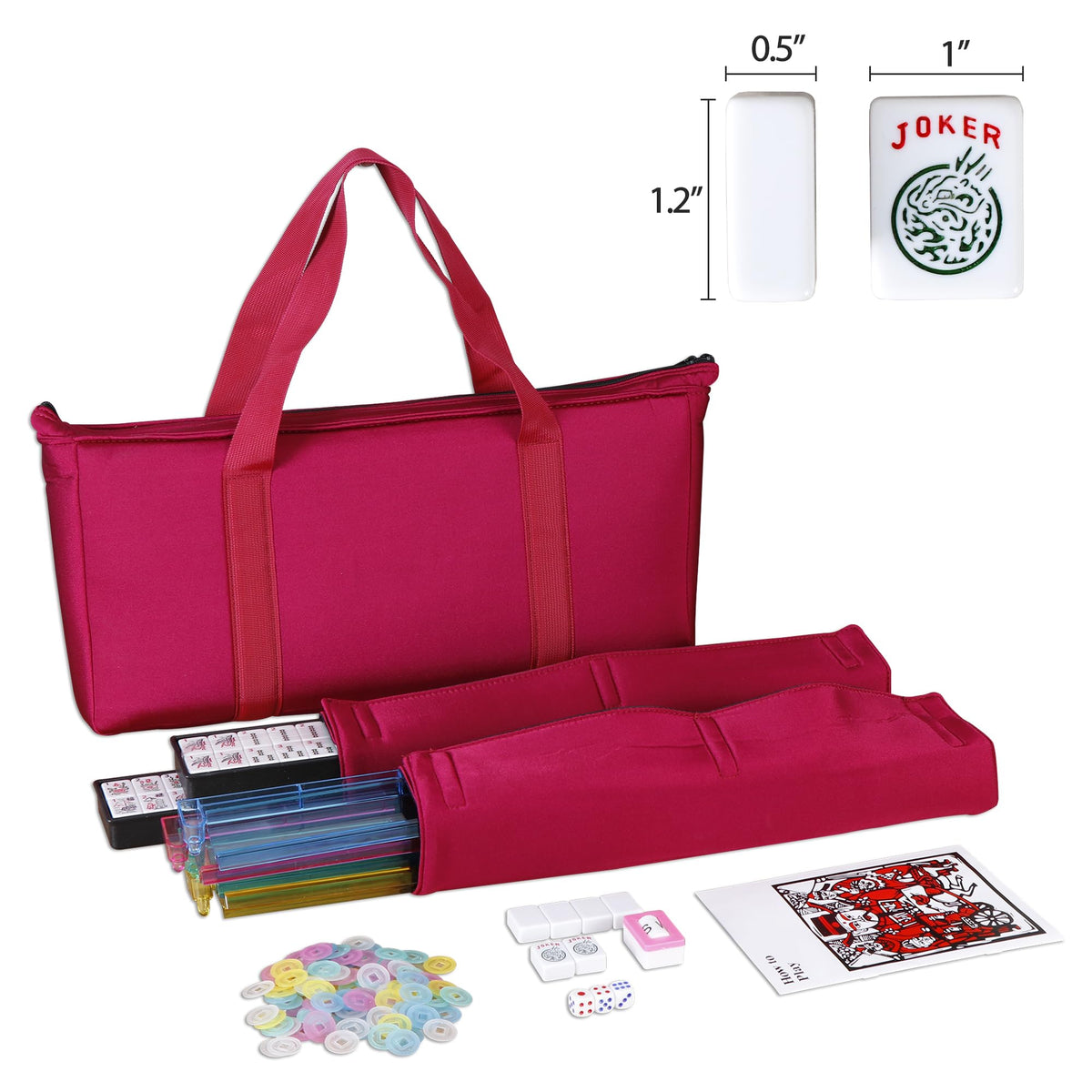 American Mahjong Set with Soft Carrying Bag Y39369