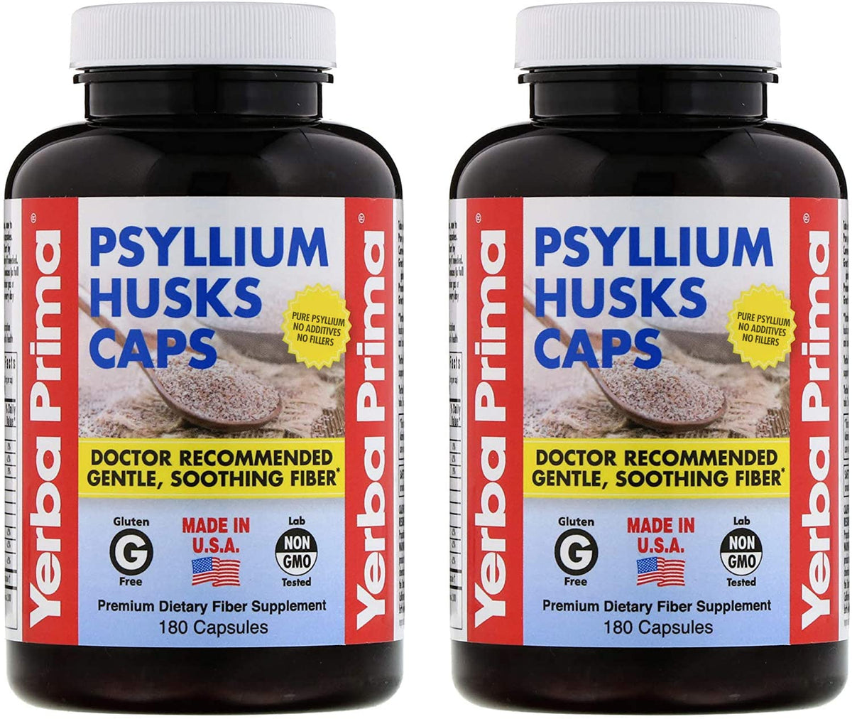 Psyllium Husks Caps 180 Capsules Pack of 2 S464470