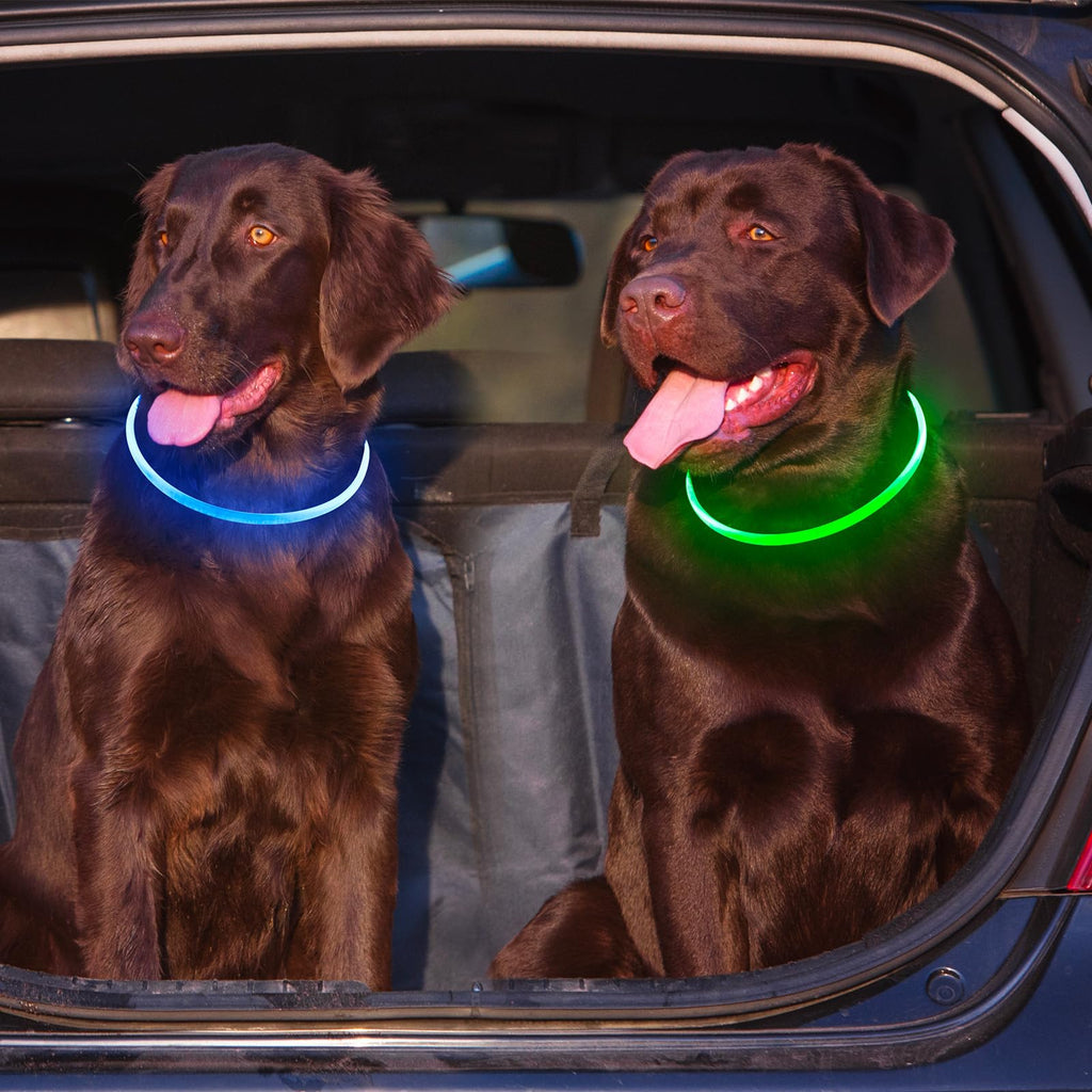 2 Packs Light Up Dog Collar U8289
