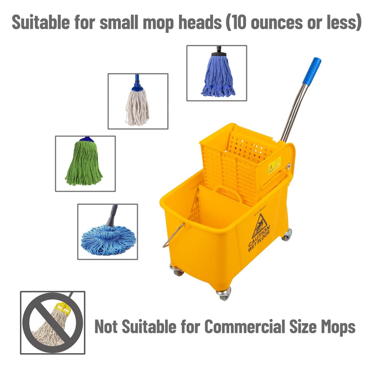 5.5-Gallon Mop Bucket with Wringer O211