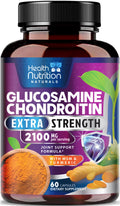 Glucosamine Chondroitin MSM Turmeric Boswellia 60 Capsules W4460