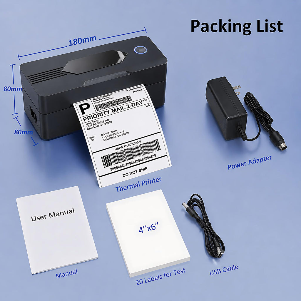 Bluetooth 4x6 Thermal Label Printer N306566