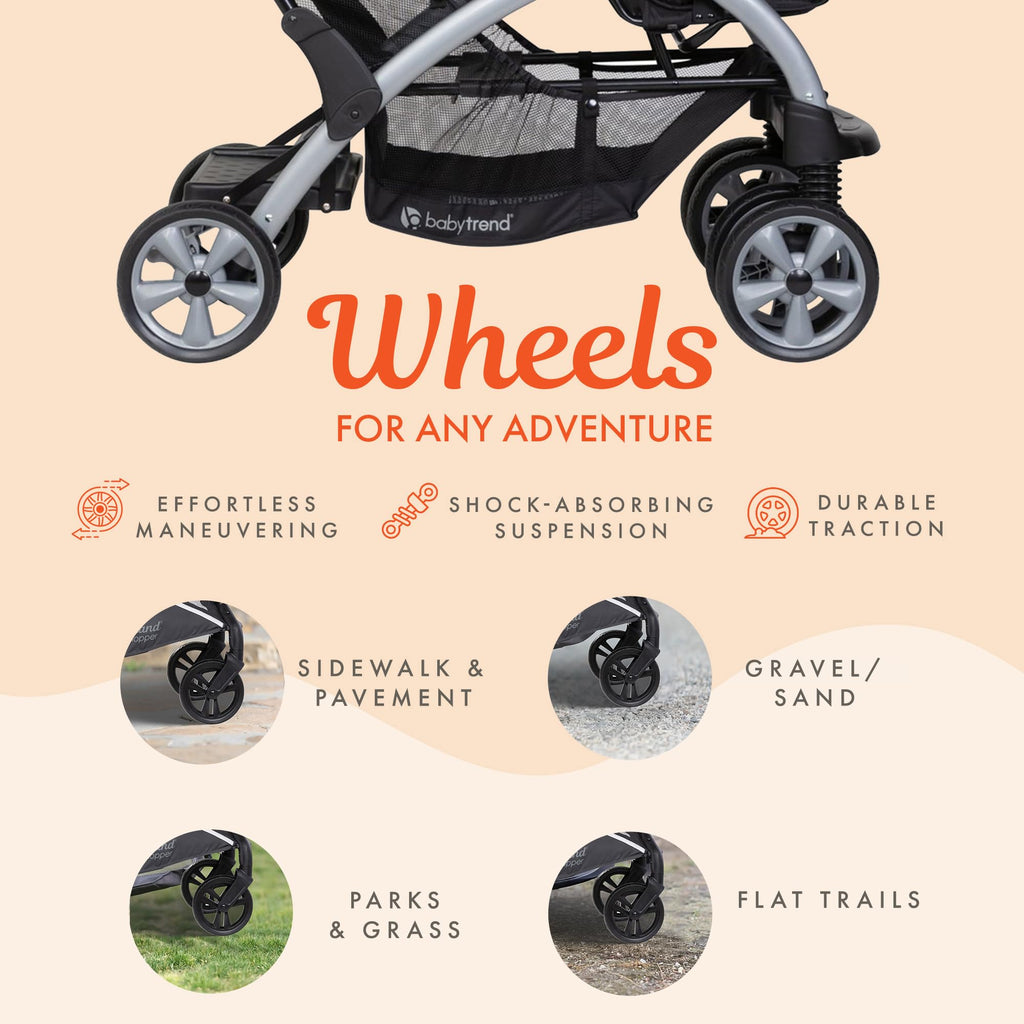 Khaki 3 Pc Double Stroller & 2 Car Seats V6192