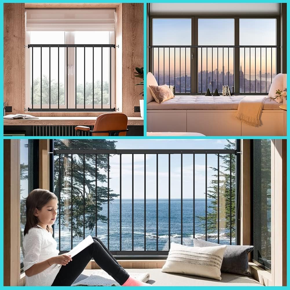 Black 2 Piece Window Guards Y64344
