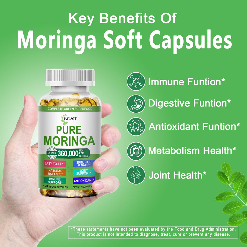 Organic Moringa Oleifera Softgels V290436