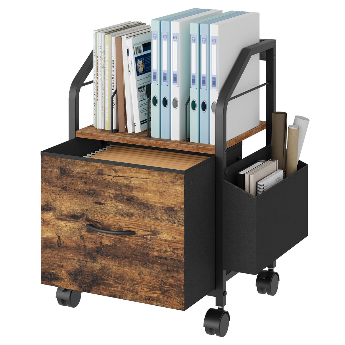 Small Rolling File Cabinet R428