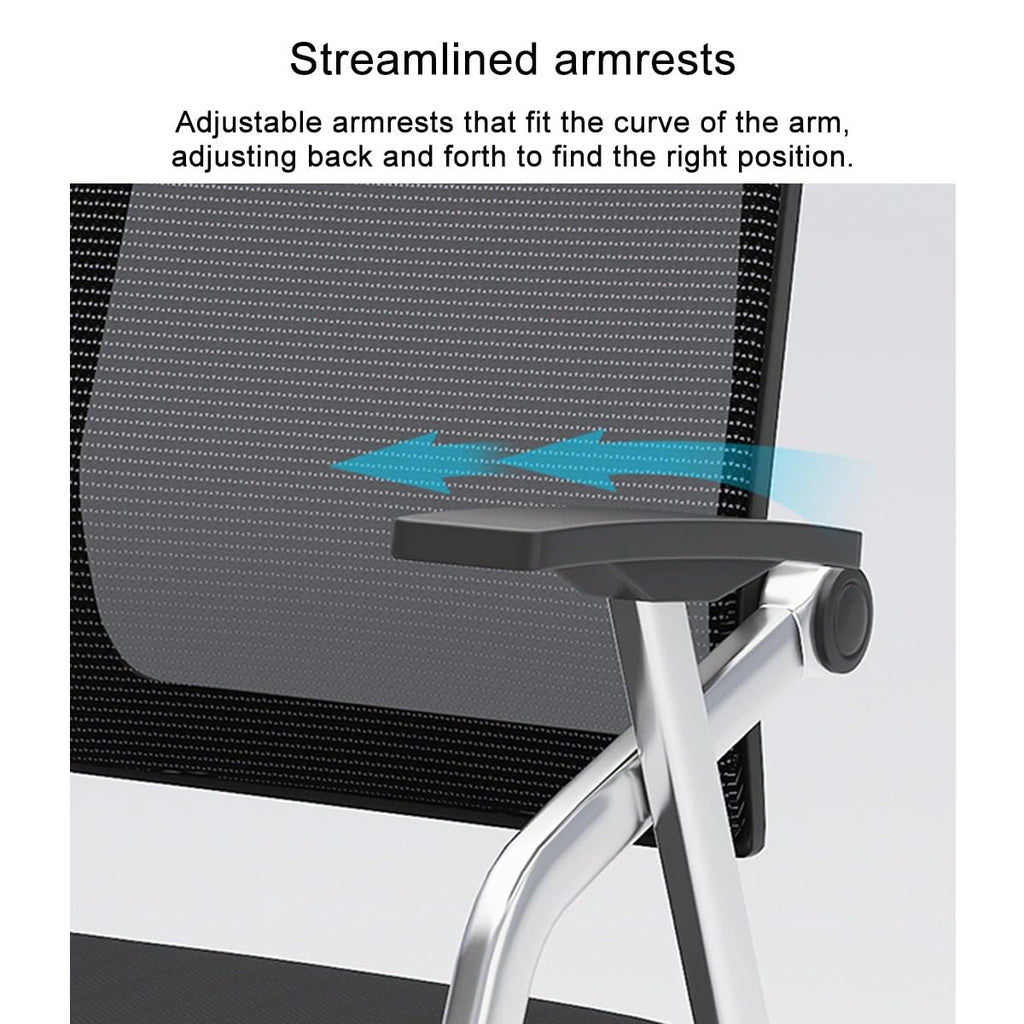 Mesh Guest Chair with Tablet Arm H9115
