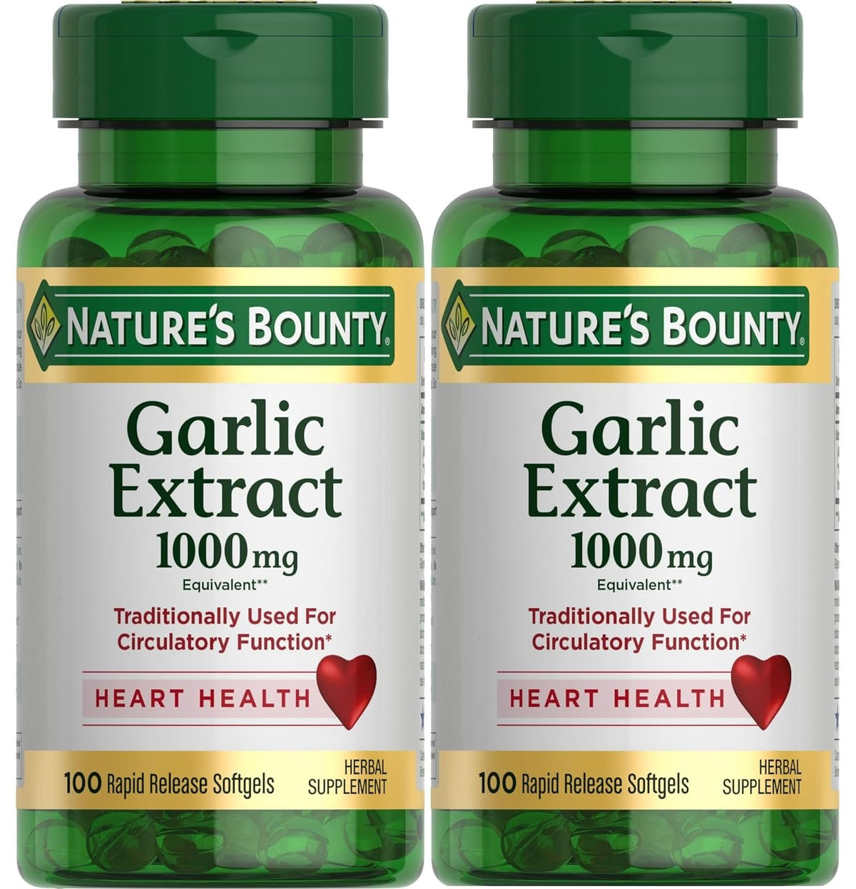 Garlic Extract 1000 mg Softgels Pack of 2 D495