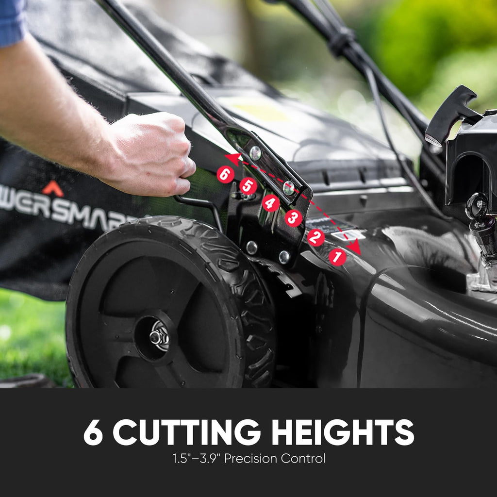 22-Inch Self Propelled Gas Lawn Mower, 170cc 4-Cycle OHV Engine J5256