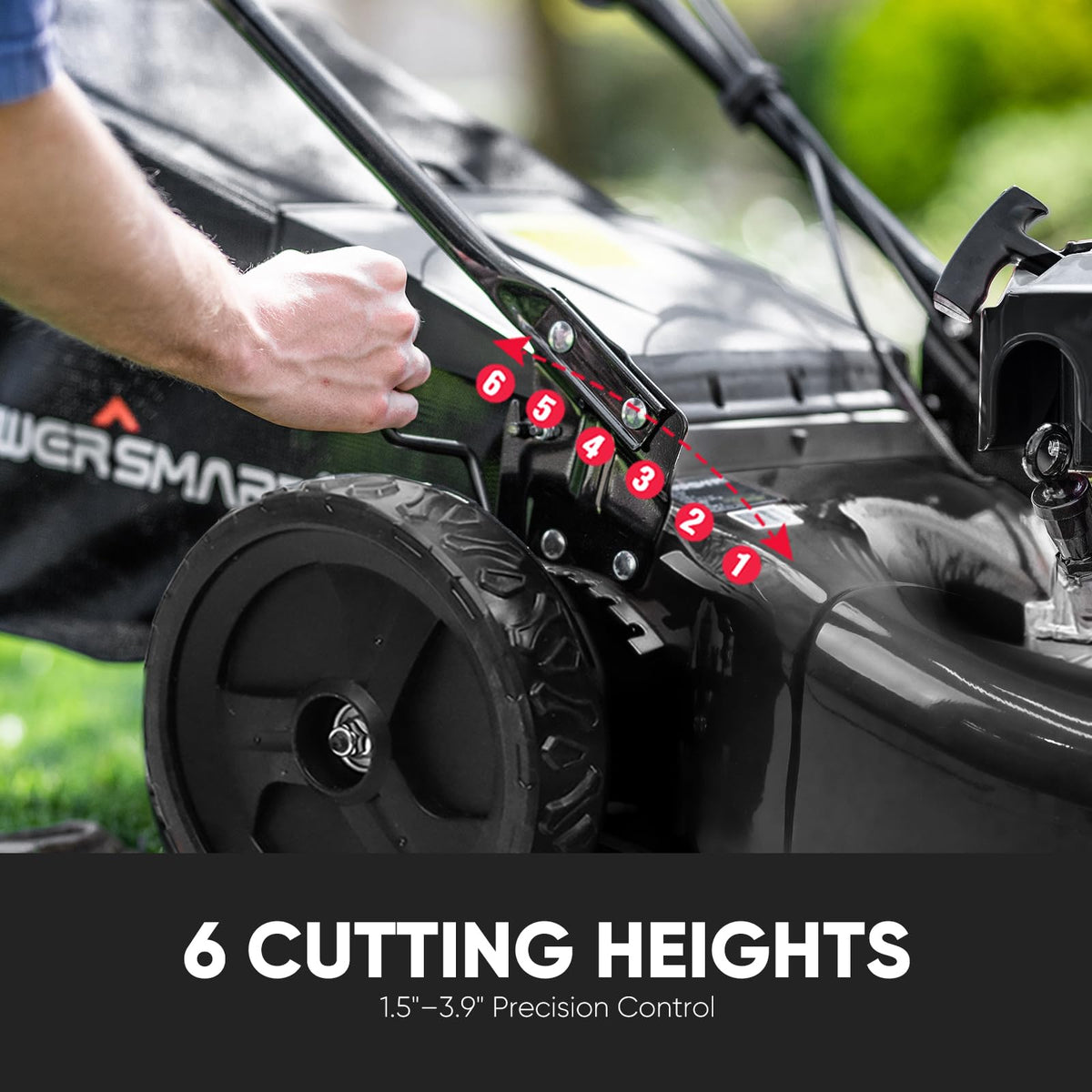 22-Inch Self Propelled Gas Lawn Mower, 170cc 4-Cycle OHV Engine J5256