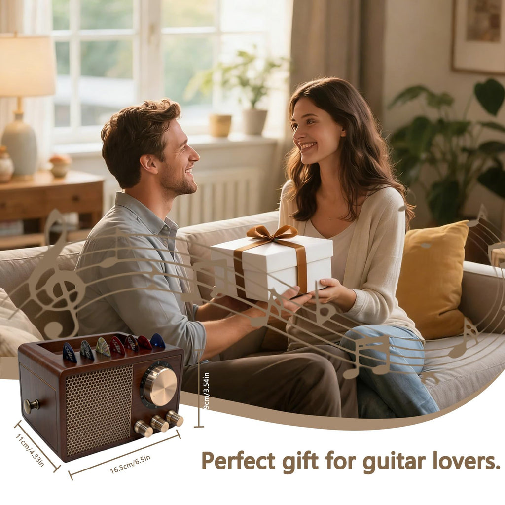 Wooden Guitar Pick Holder B6346