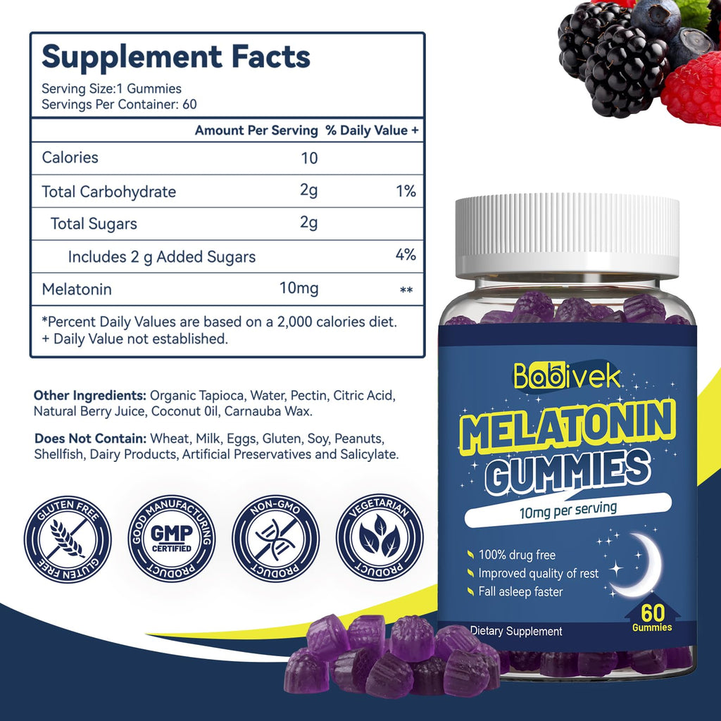 10mg Melatonin Gummies 60 Count H122185