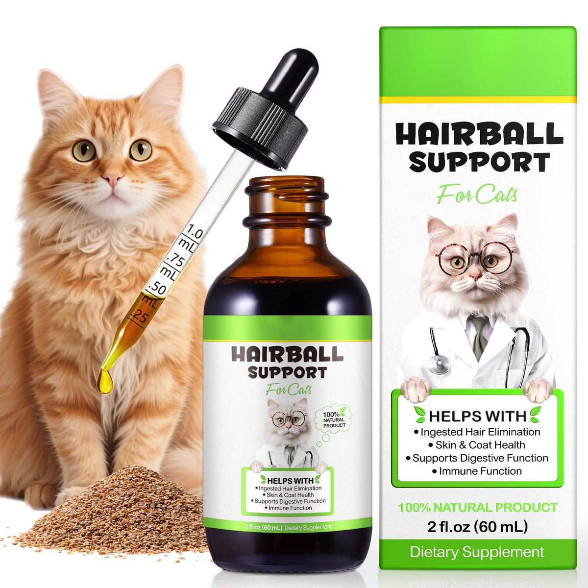 Cat Hairball Remedy Drops 2 fl oz W768