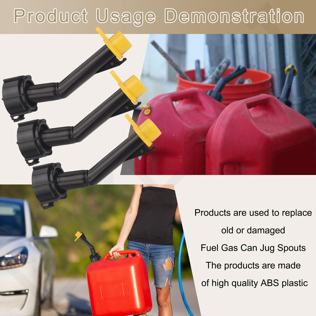 Gas Can Spouts Nozzles Rings Caps H68069