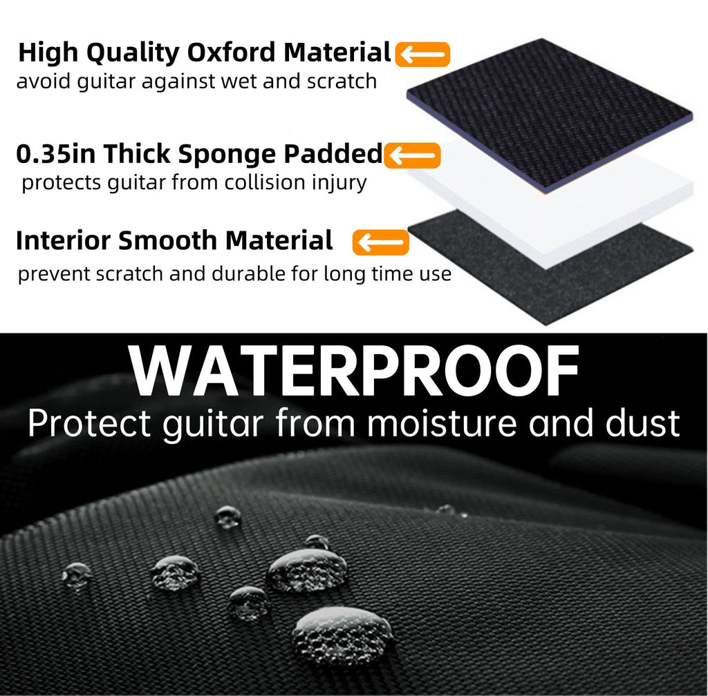 Electric Guitar Bag 8mm Thick Padding with Neck Strap K92577
