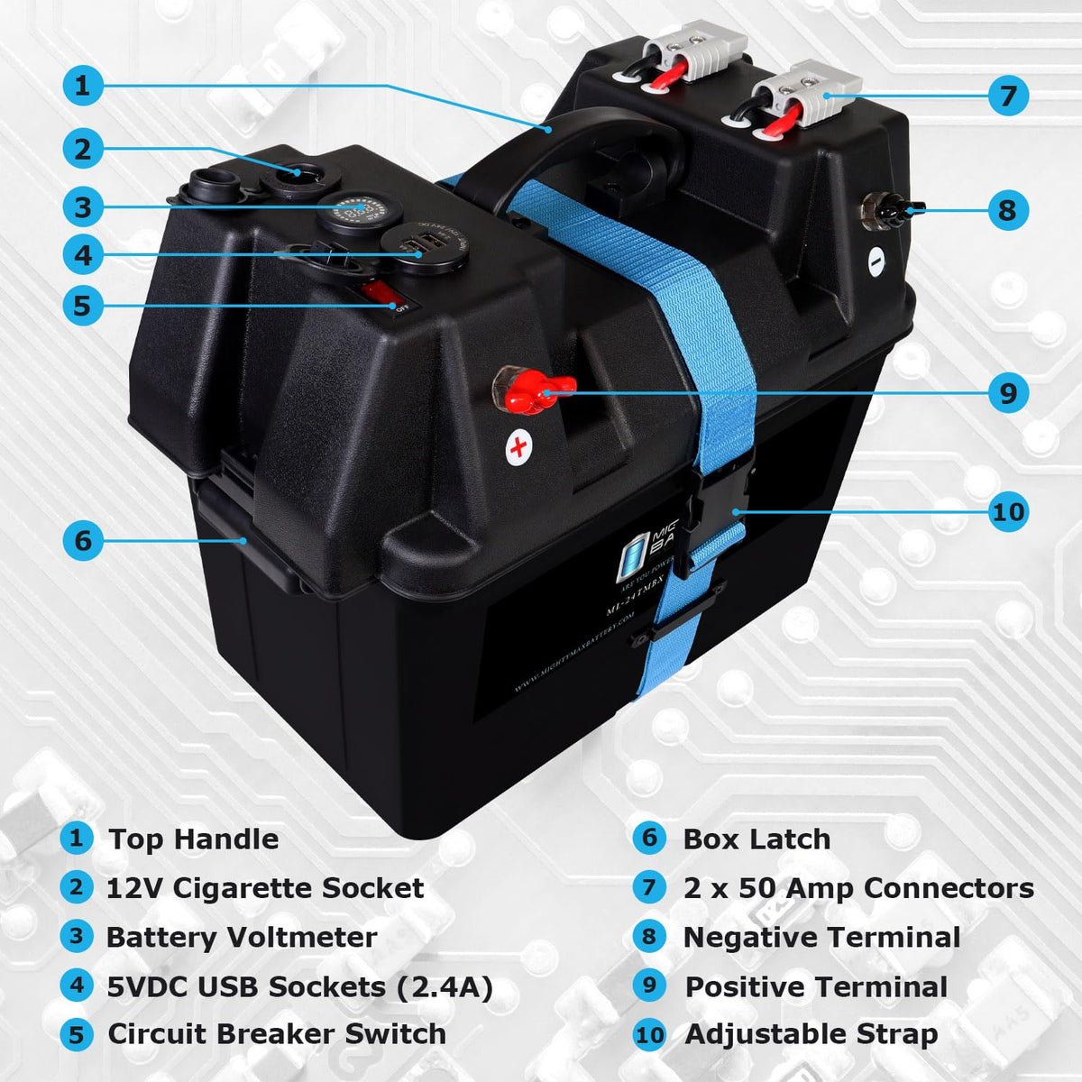 12V 100Ah SLA Battery with Smart Box I81581