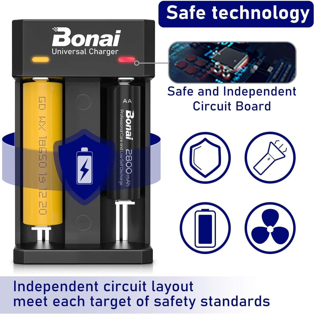 Battery Charger for AA AAA C D Rechargeable Batteries H907233