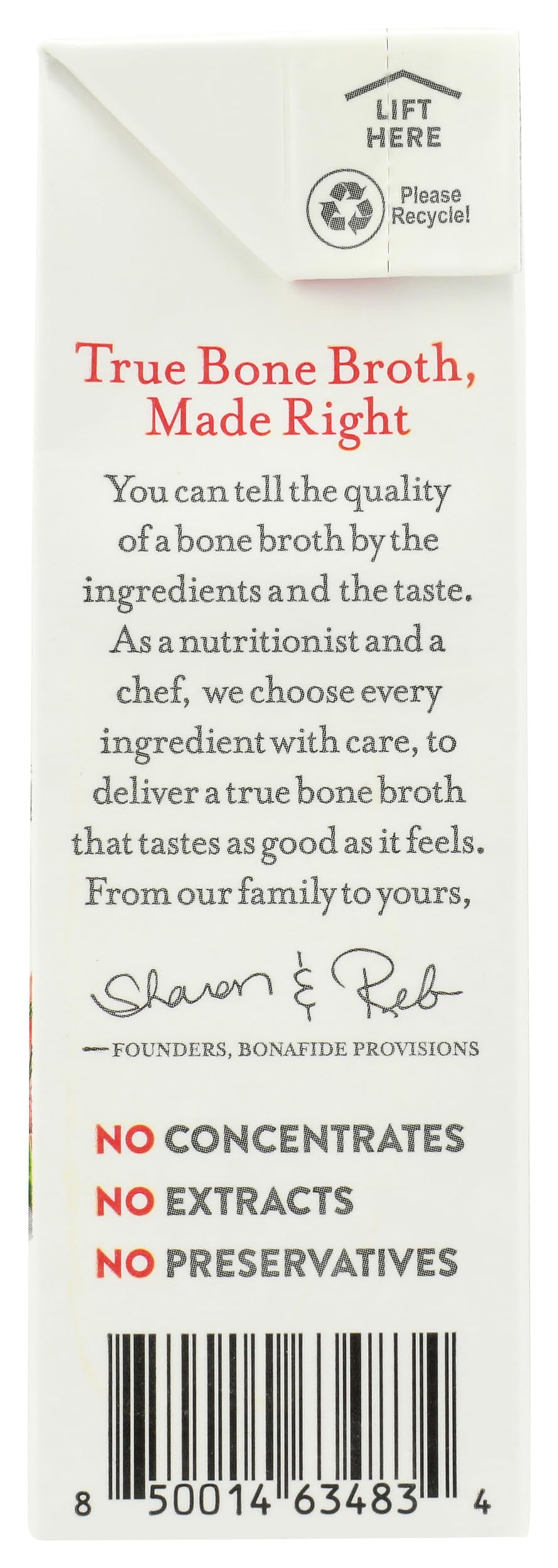 Bone Broth Beef No Salt Added Organic 16.9 Ounce M2845