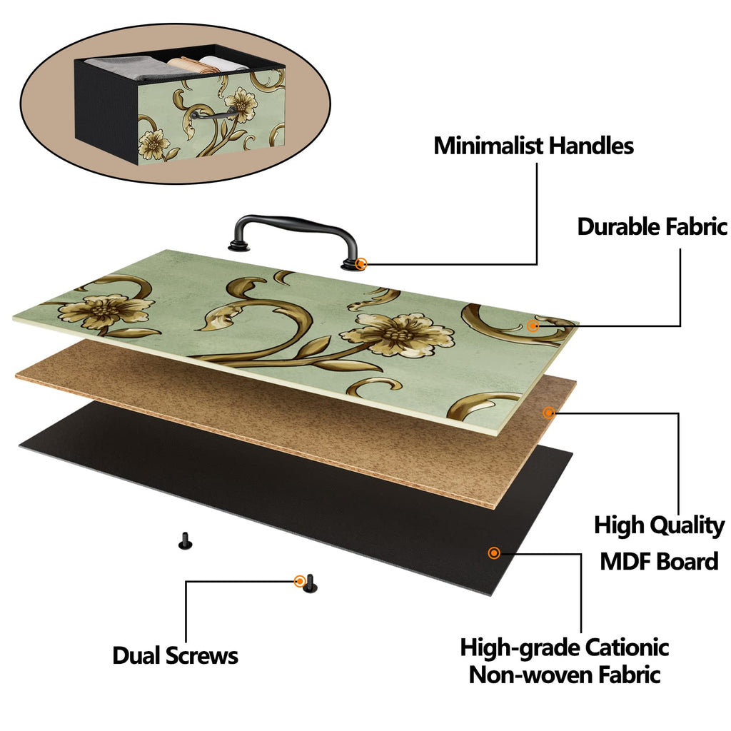 4 Drawer Fabric Dresser G2549