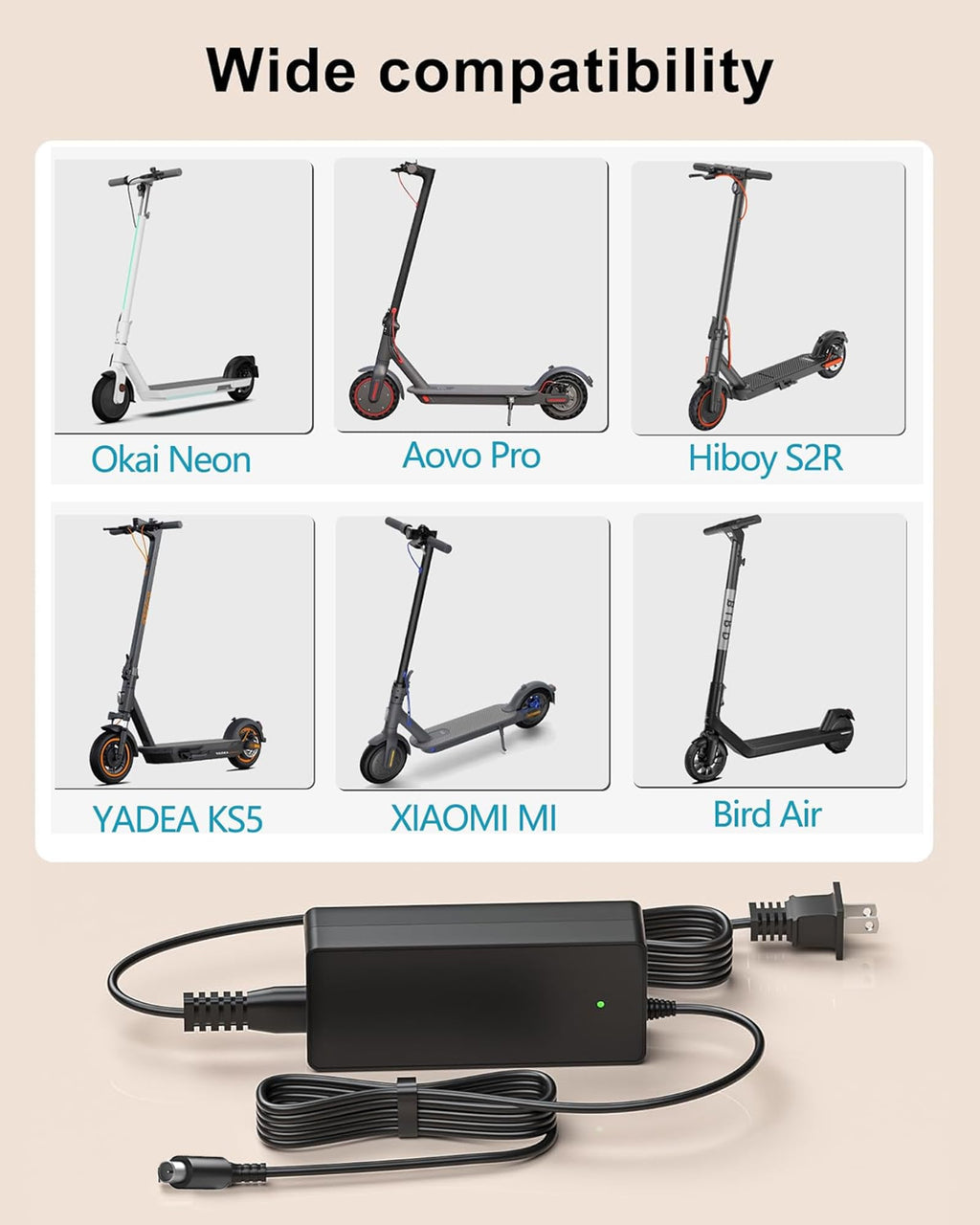 42V Electric Scooter Charger A351