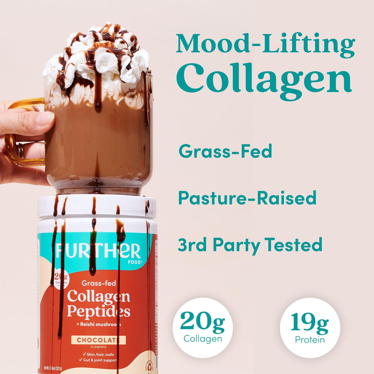 Chocolate Collagen Peptides Powder 24.34 Oz Z629347