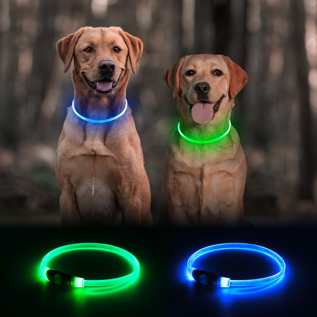 2 Packs Light Up Dog Collar U8289