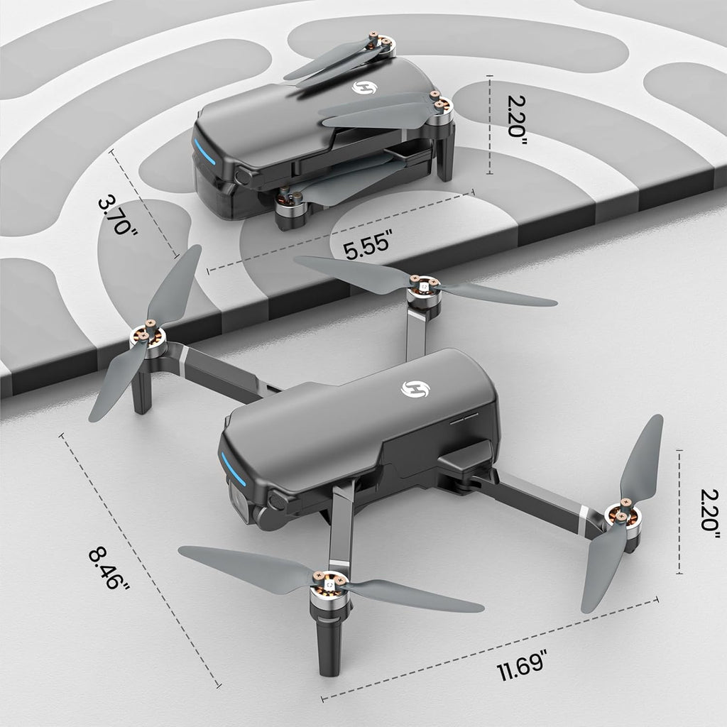 GPS 4K UHD Camera Foldable FPV RC Quadcopter P727006