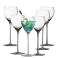 Hand Blown Crystal Cocktail Glasses Set of 6, 5.8Oz Clear B783