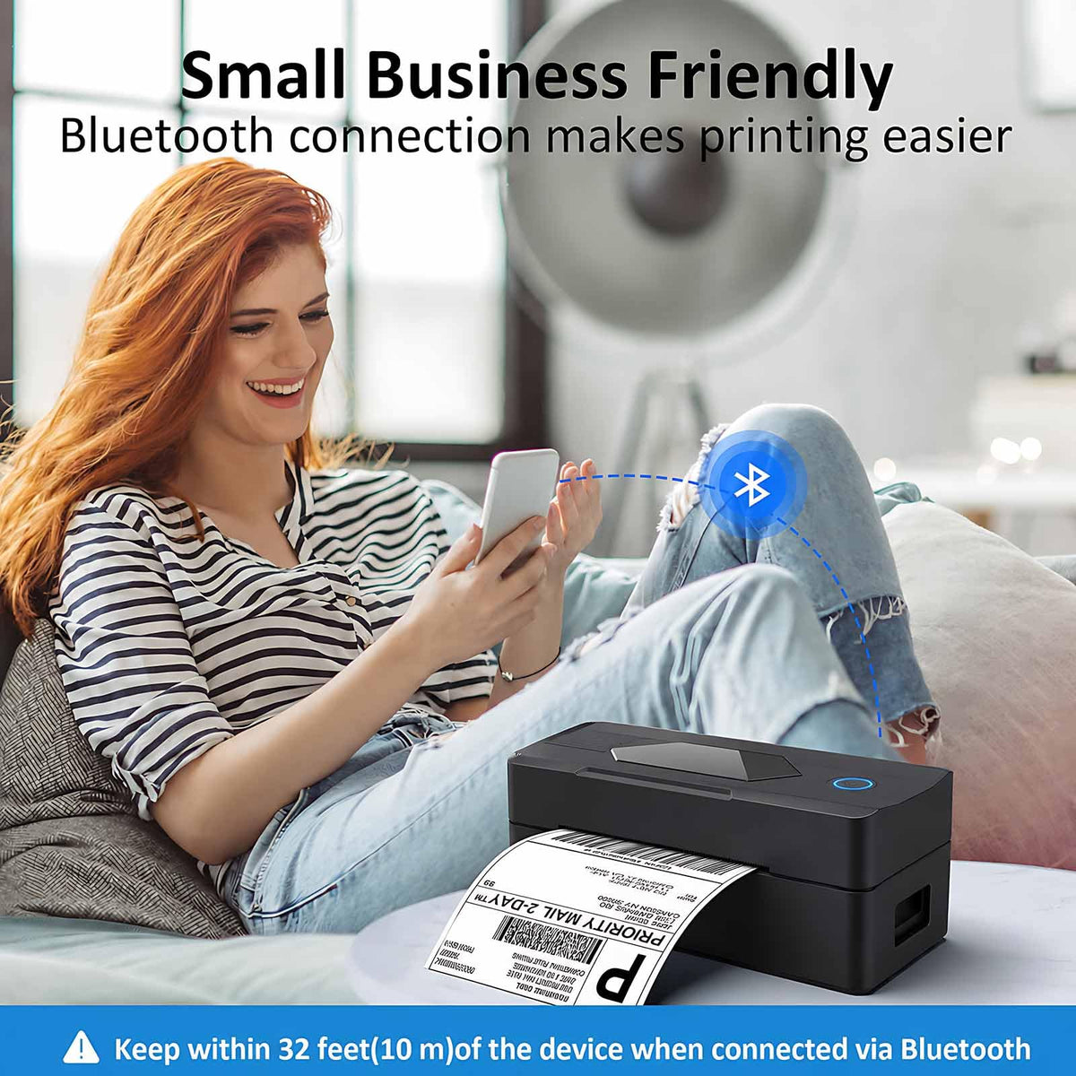 Bluetooth 4x6 Thermal Label Printer N306566