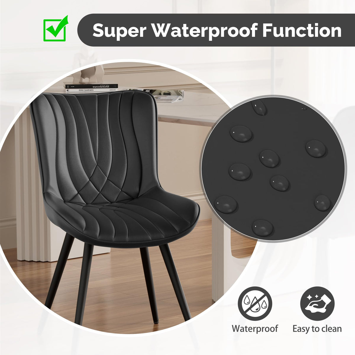 PU Leather Dining Chair Set of 4 F3600