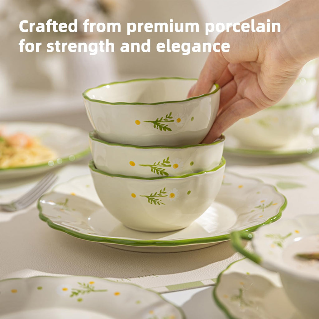 12-Piece Hand-painted Ceramic Dinnerware Set C704414