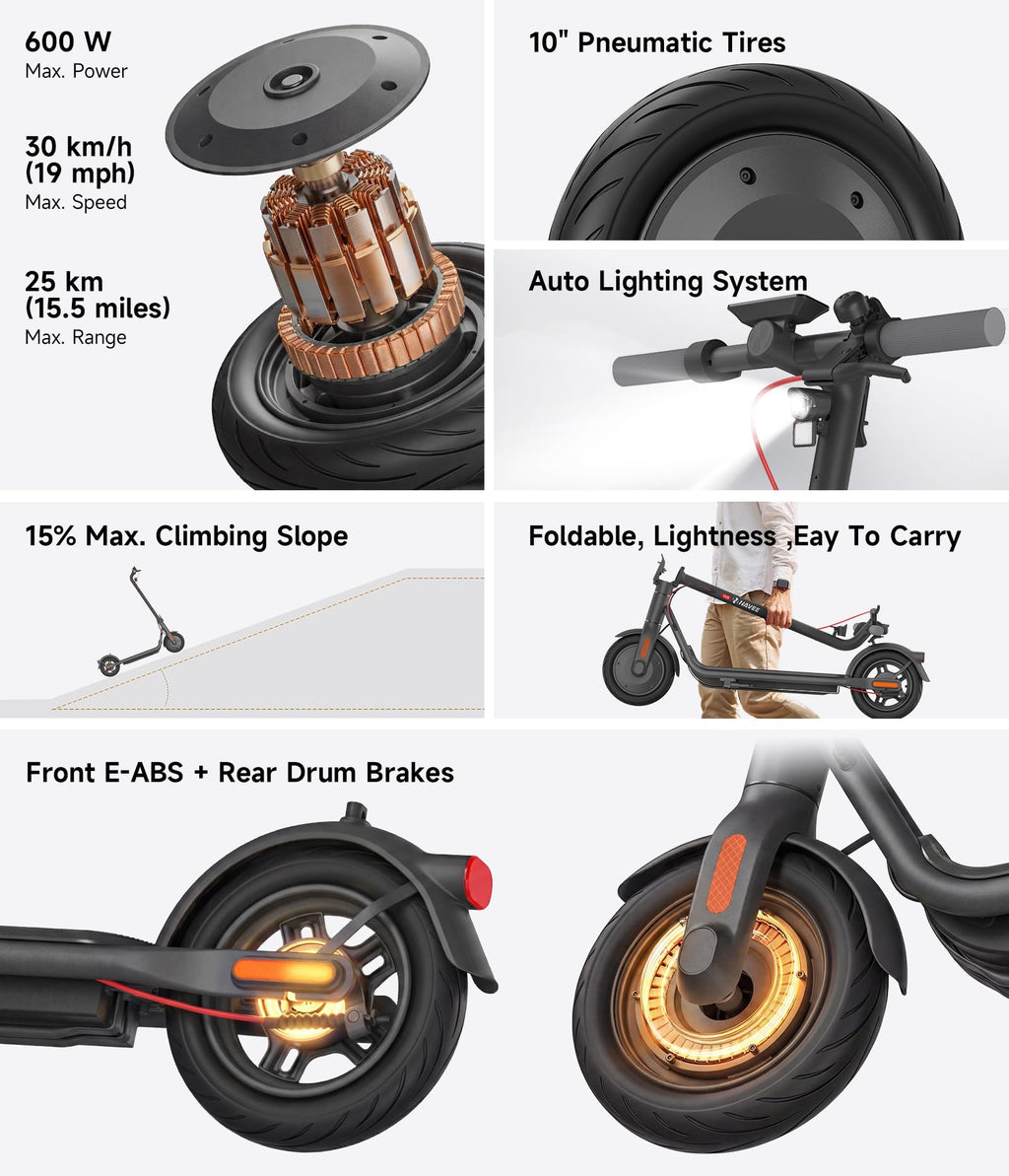 Electric Scooter with Dual Brake Suspension K527930