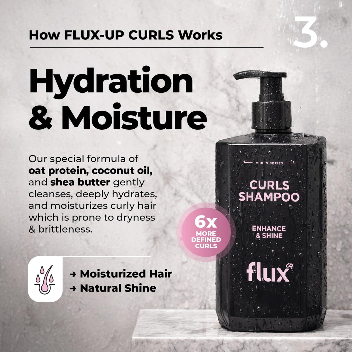 Curly Hair Shampoo & Conditioner Set Sulfate-Free 8 fl oz Z2944
