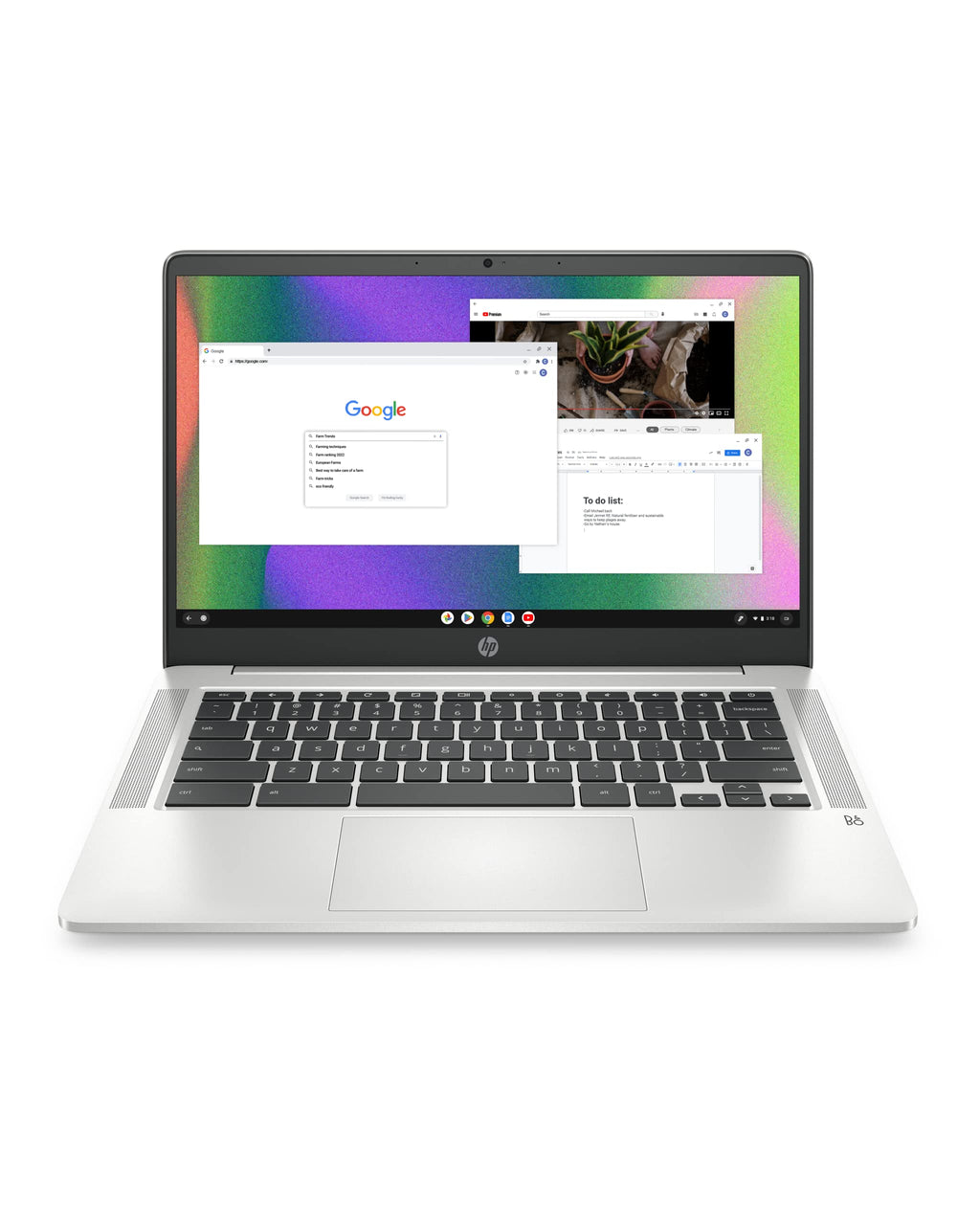 14 Laptop, Intel Celeron N4120, 4 GB RAM, 64 GB eMMC, Chrome OS, Mineral Silver T81281