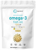Omega-3 Fish Oil 1,000mg 300 Softgels Lemon Flavored M901