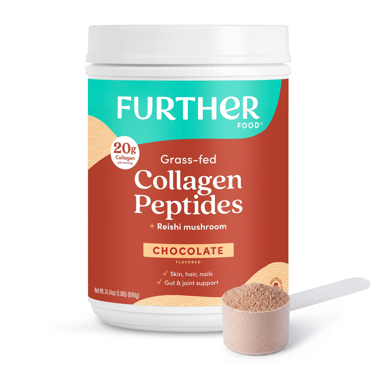 Chocolate Collagen Peptides Powder 24.34 Oz Z629347