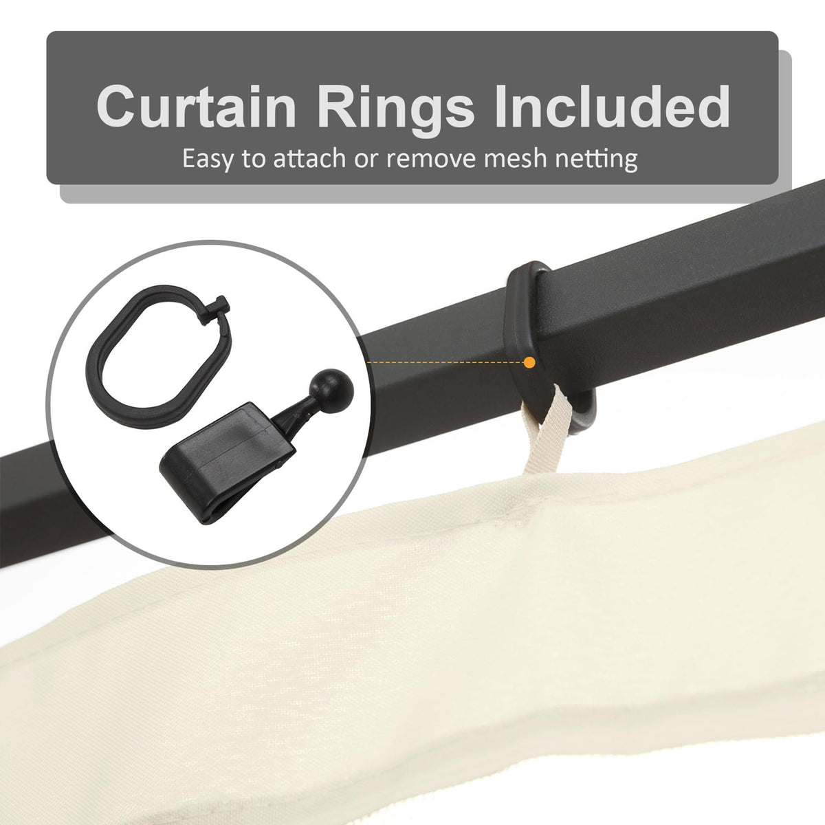 10' x 13' Replacement Mesh Sidewall Netting R328915