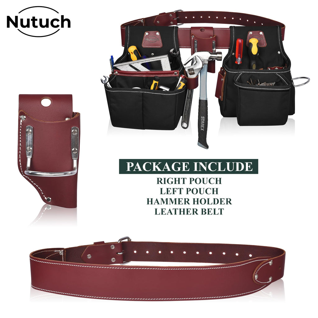 Nylon and Leather Tool Belt F334