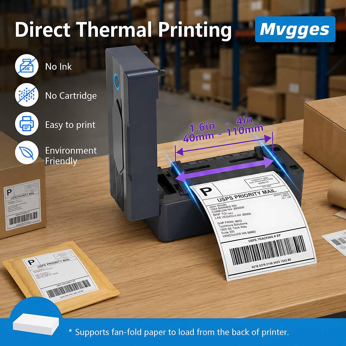 Bluetooth 4x6 Thermal Label Printer N306566