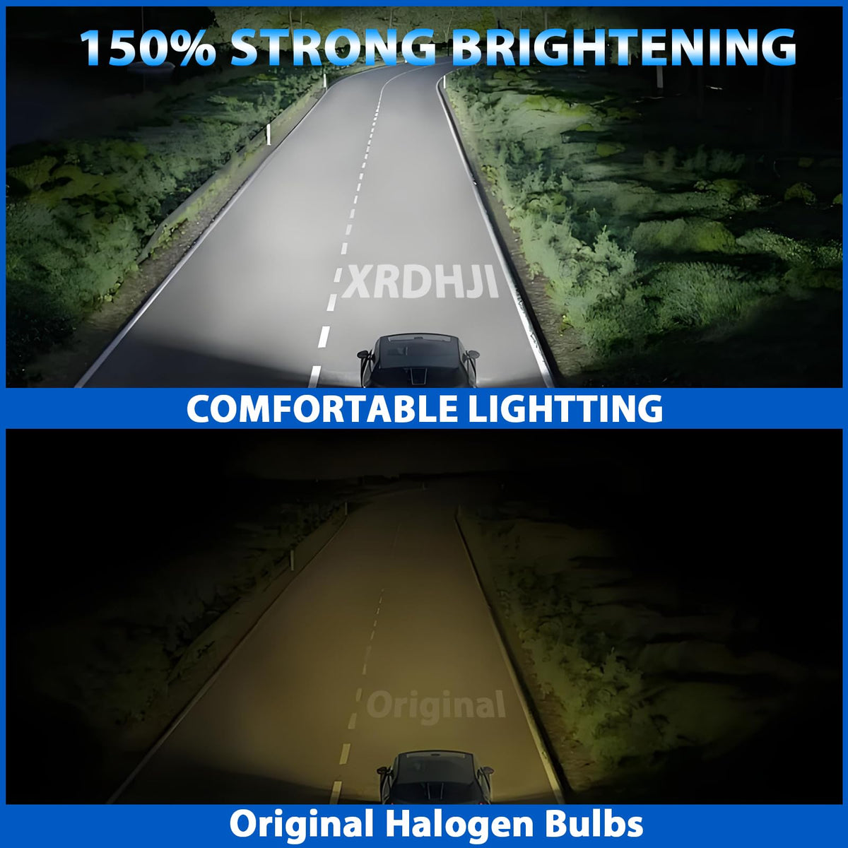 Halogen Headlight Bulbs 9005 High Beam 9006 Low Beam Pack of 4 U902016