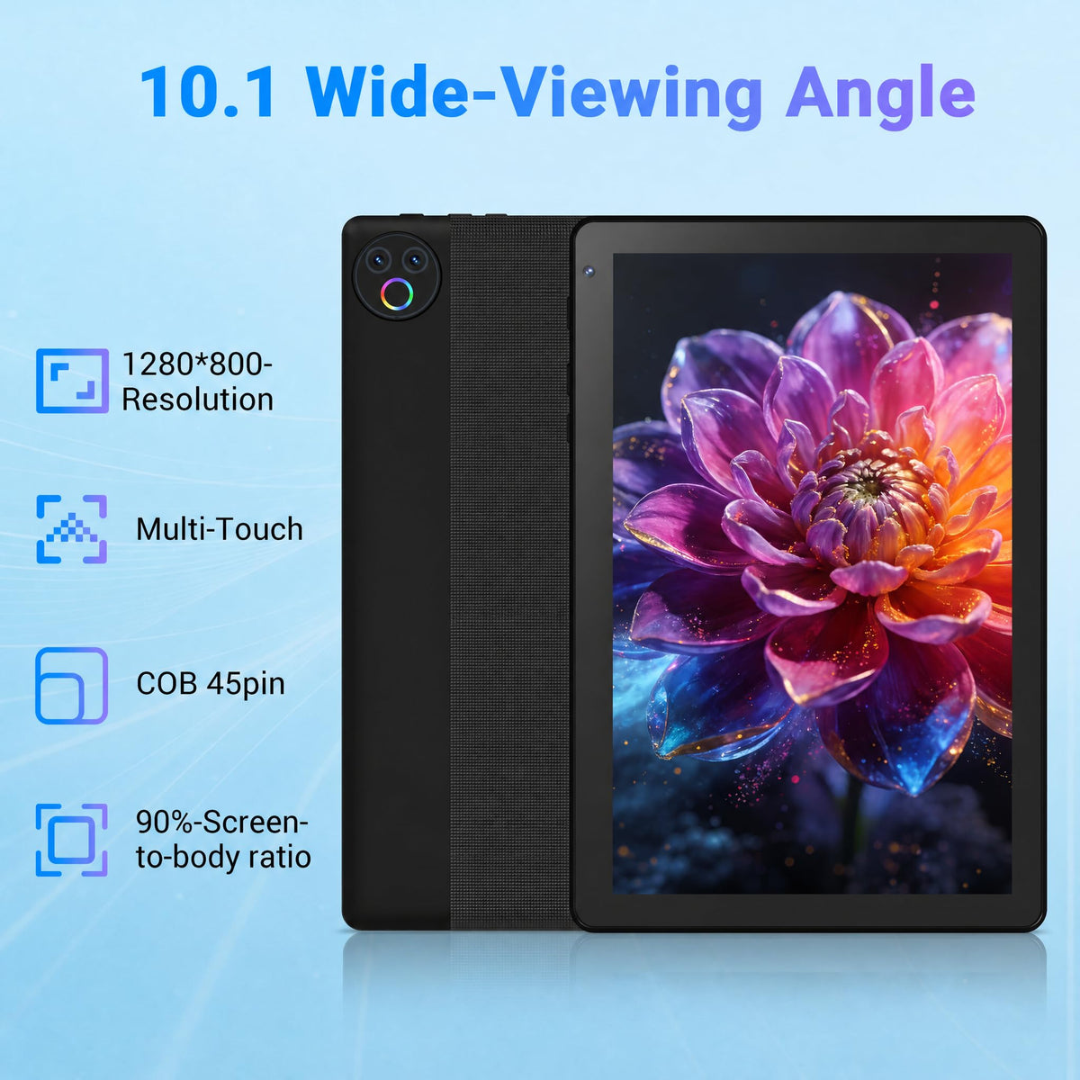Android 16 Tablet with Keyboard Mouse Stylus Case, 24GB RAM 1TB TF Expand, 10 inch HD IPS Screen Y427