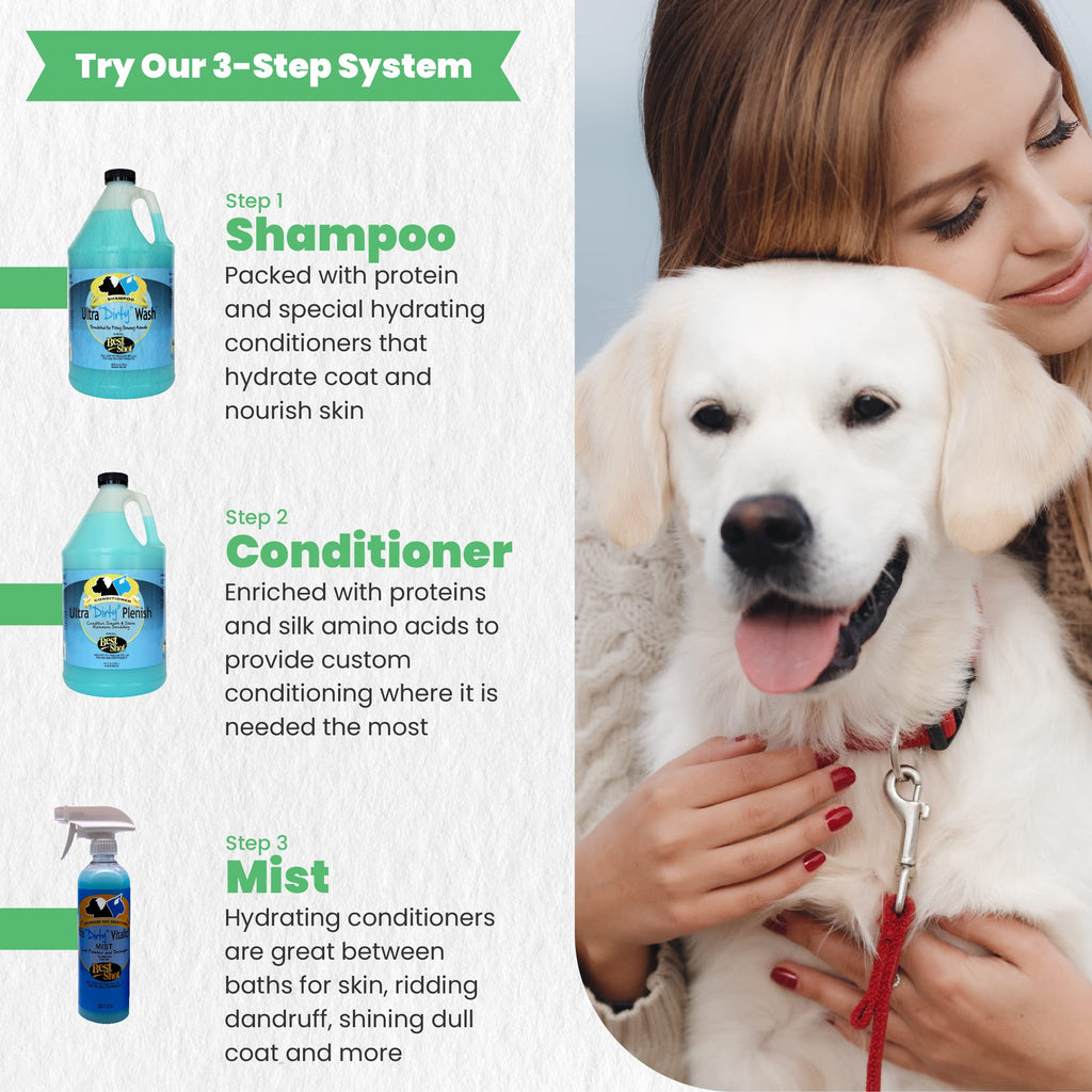Soap-Free Quick-Rinsing Dog and Cat Shampoo 1 Gallon D817