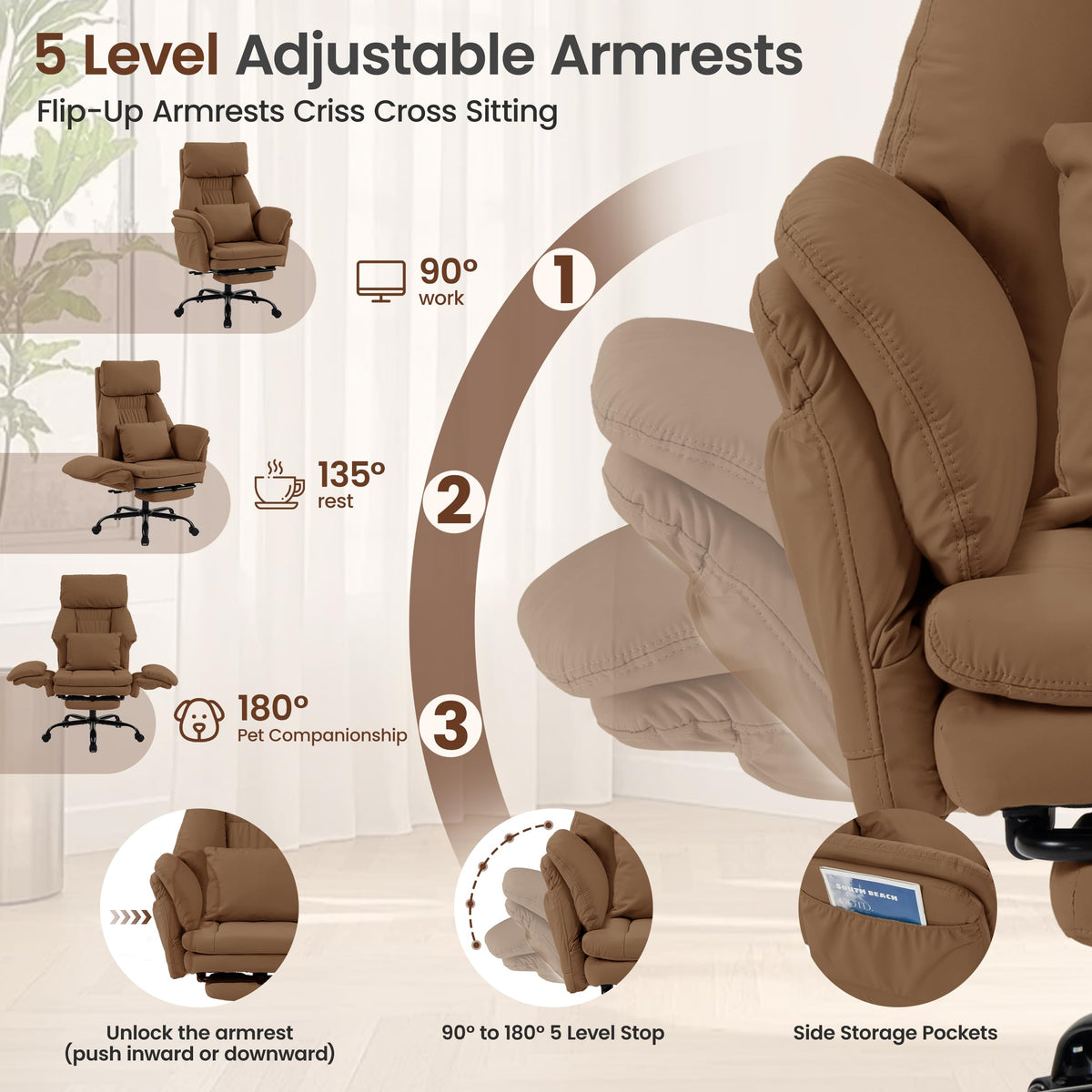 Criss Cross Office Chair with Massage U2640
