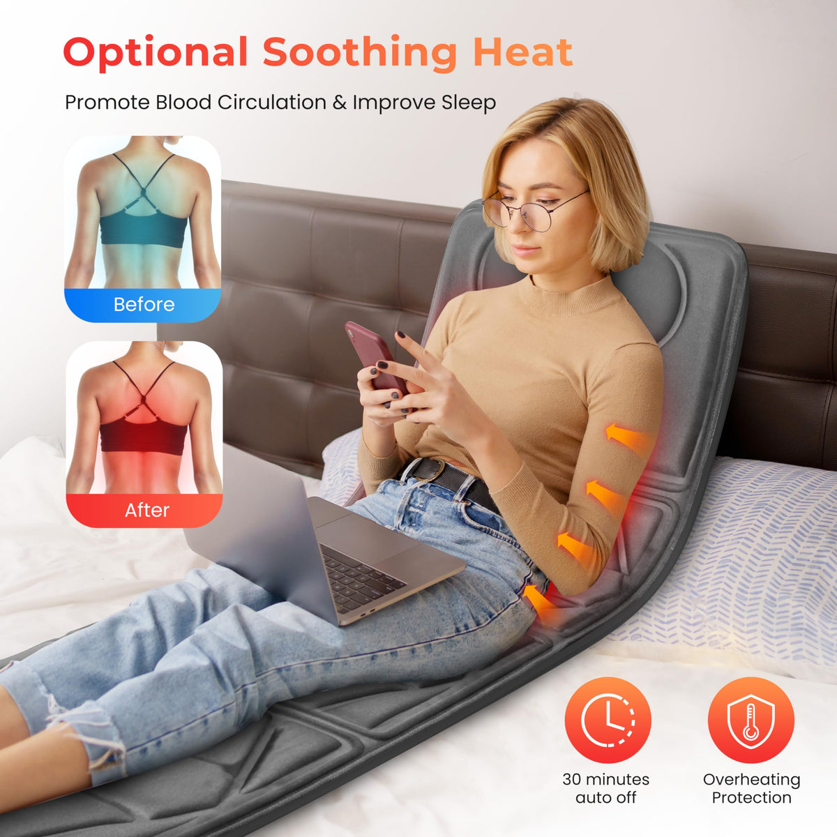 Full Body Massage Mat with Heat D172061