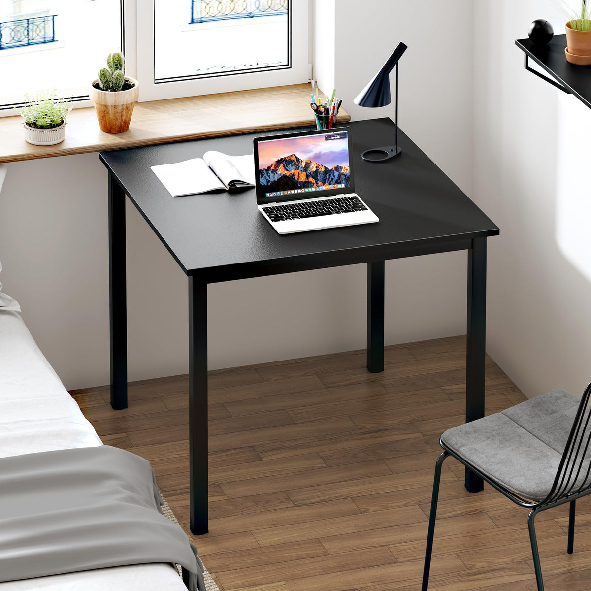 Small Square Dining Table 31.5inch Black L81476