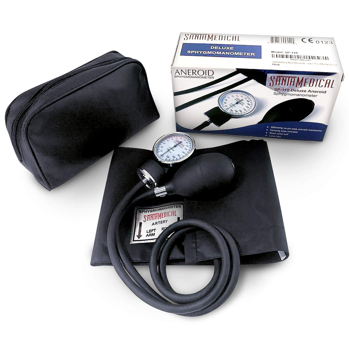 Manual Blood Pressure Cuff Adult Aneroid Sphygmomanometer H34615
