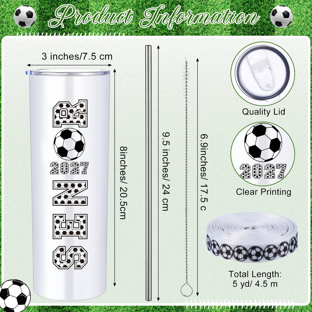 20 oz Soccer Tumblers Cups A3344