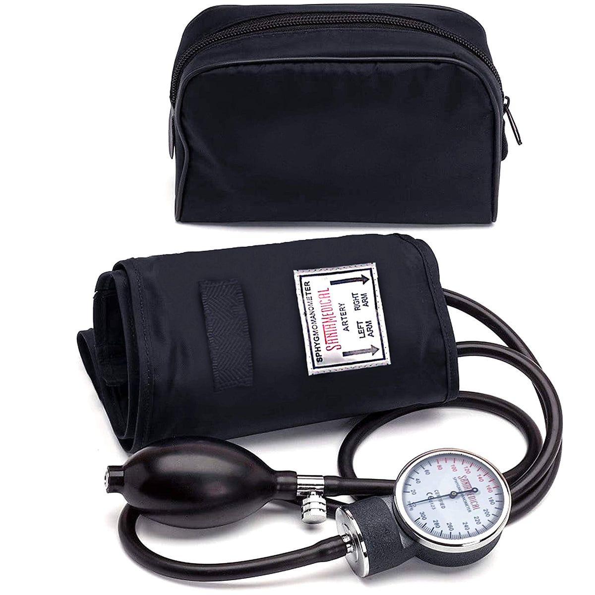 Manual Blood Pressure Cuff Adult Aneroid Sphygmomanometer H34615