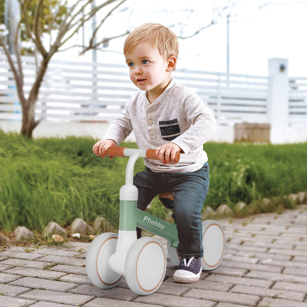 Green Adjustable Baby Balance Bike Z146495